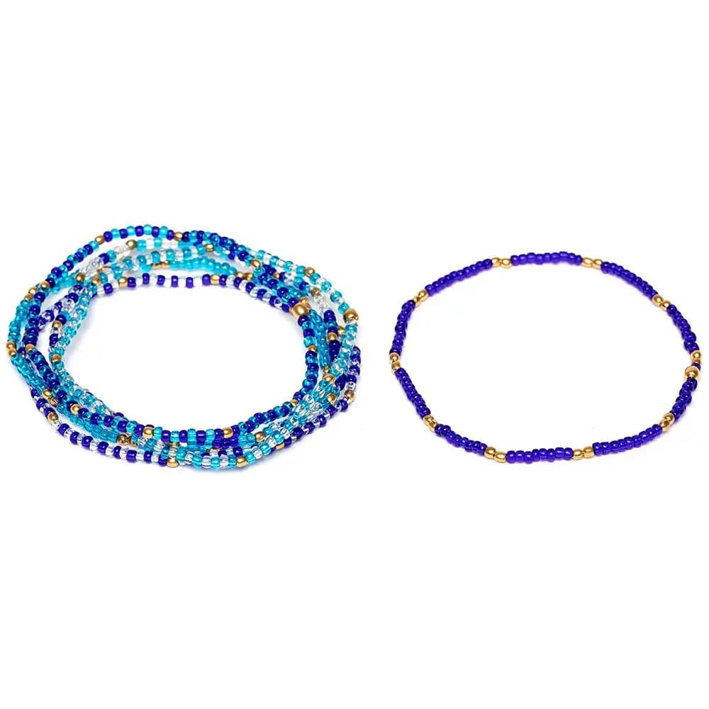 Bracciali elastici perline mix - 1