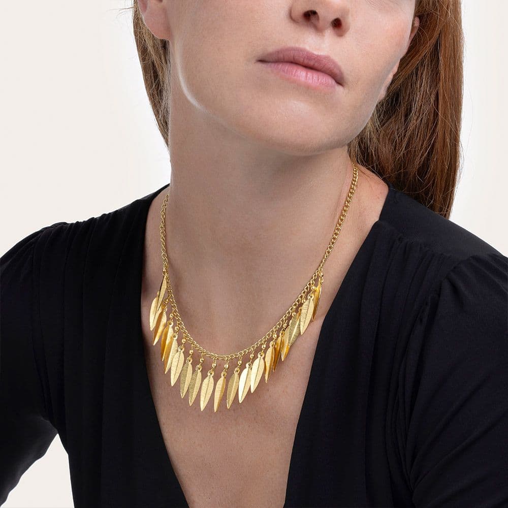 Collana pendenti foglie - 2