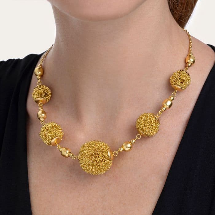 Collana 5 sfere - 2