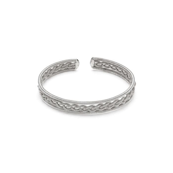 Bangle aperto treccia - 1