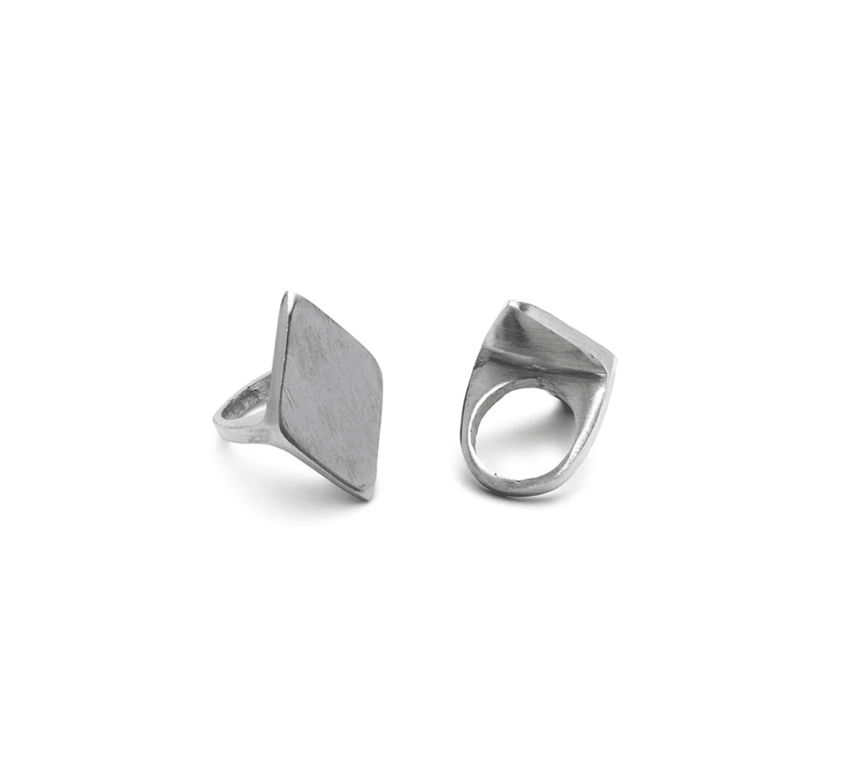 Anello rombo liscio - 1