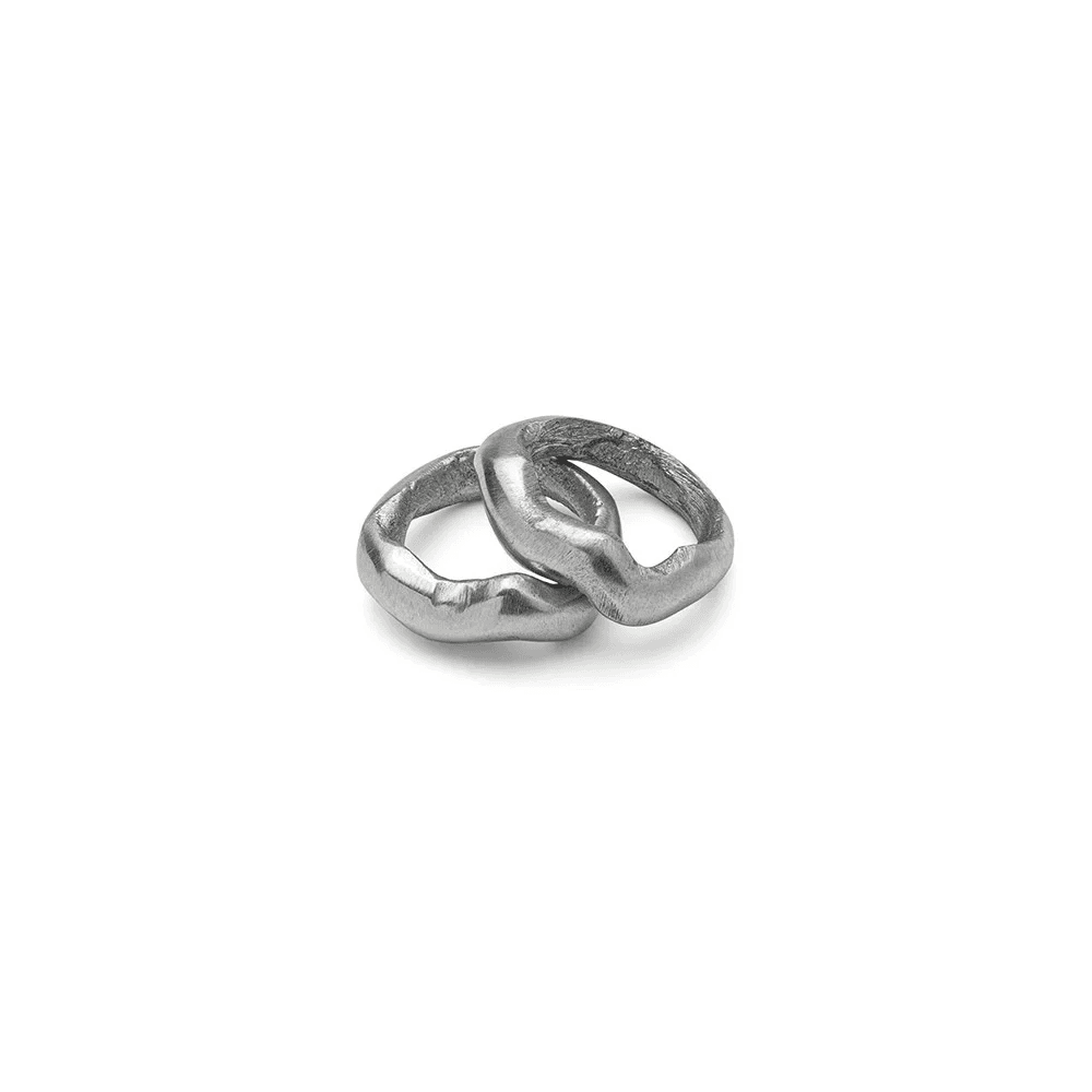 Anello 2 fedine irregolari - 1