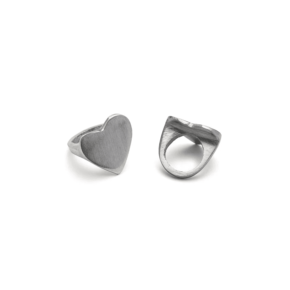 Anello cuore irregolare - 1