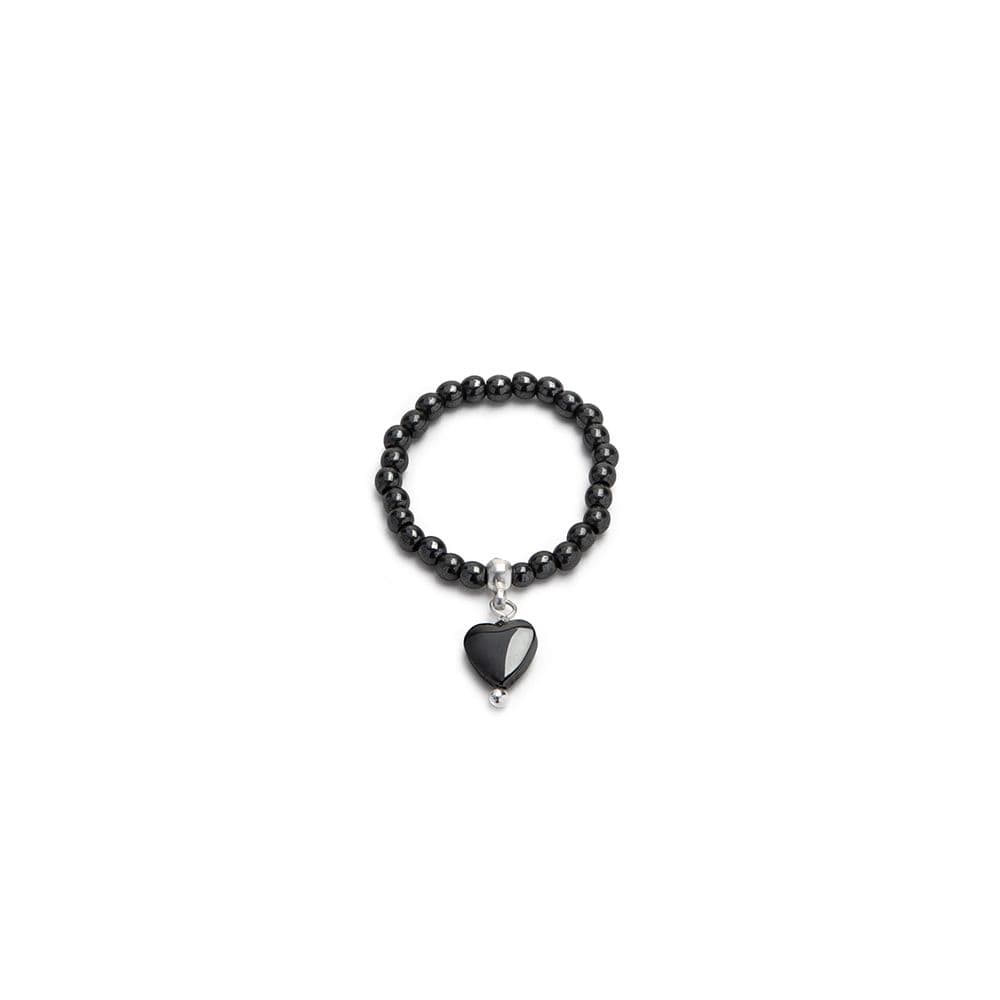 Anello elastico cuore pendente - 1