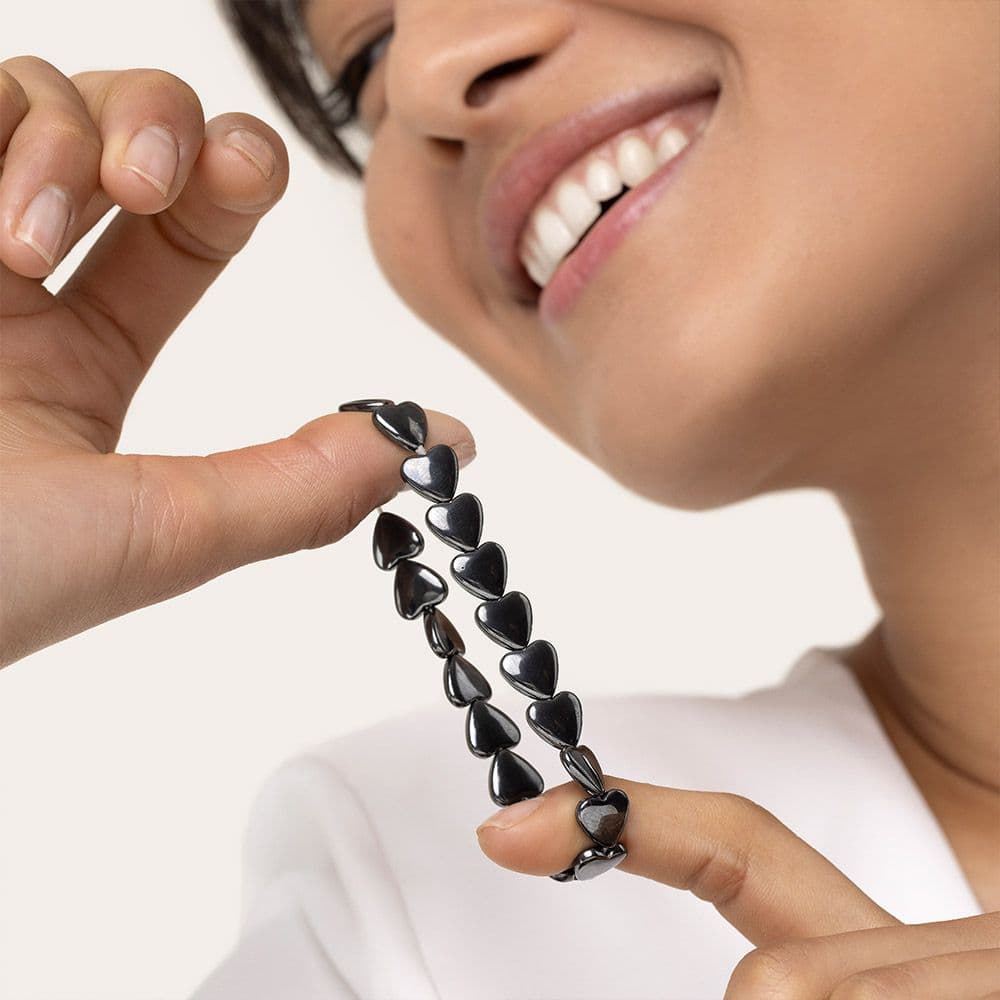 Bracciale elastico cuori grandi - 2