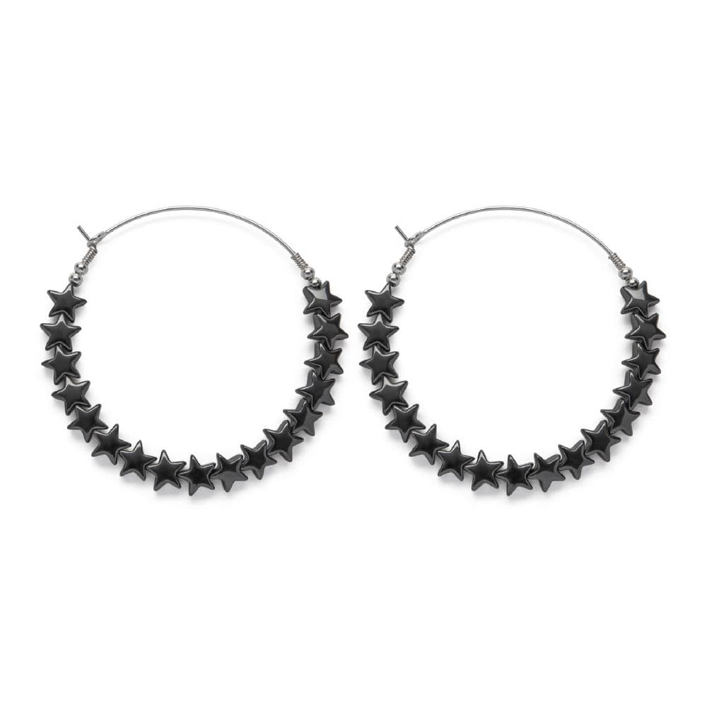 Orecchini stelle ematite - 1
