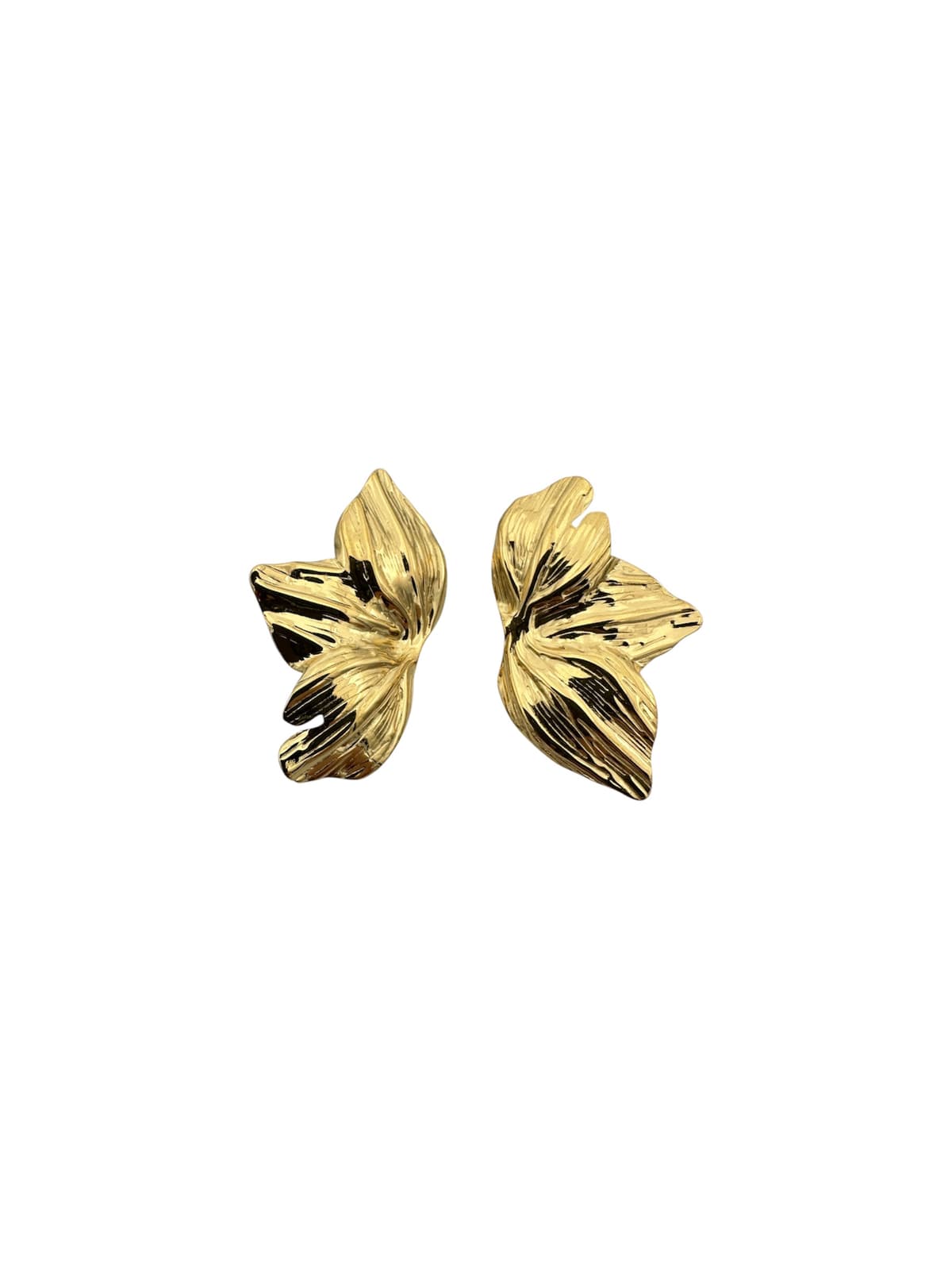 Orecchini foglia gold - 1