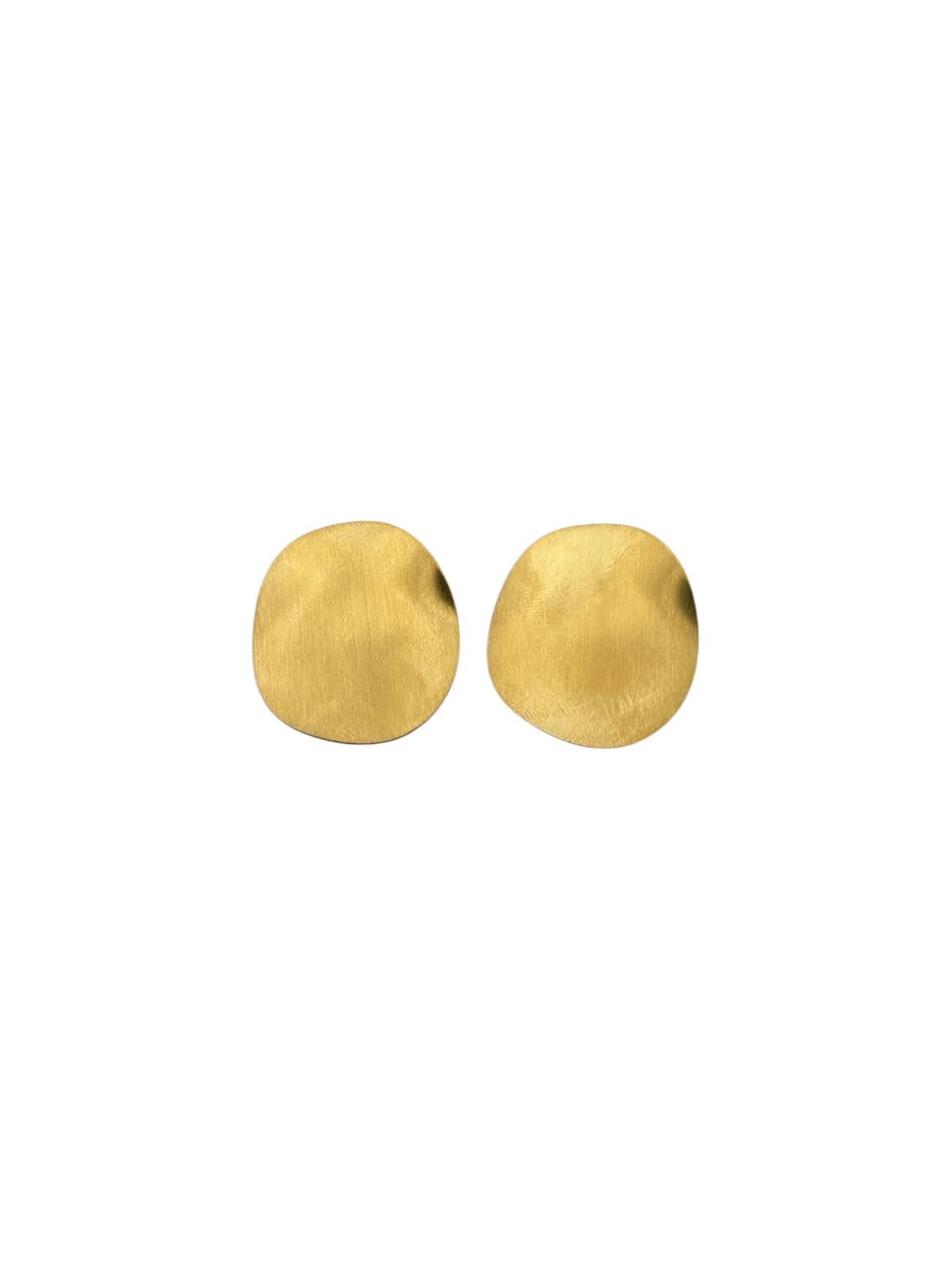 Orecchini cerchio ondulato gold - 1