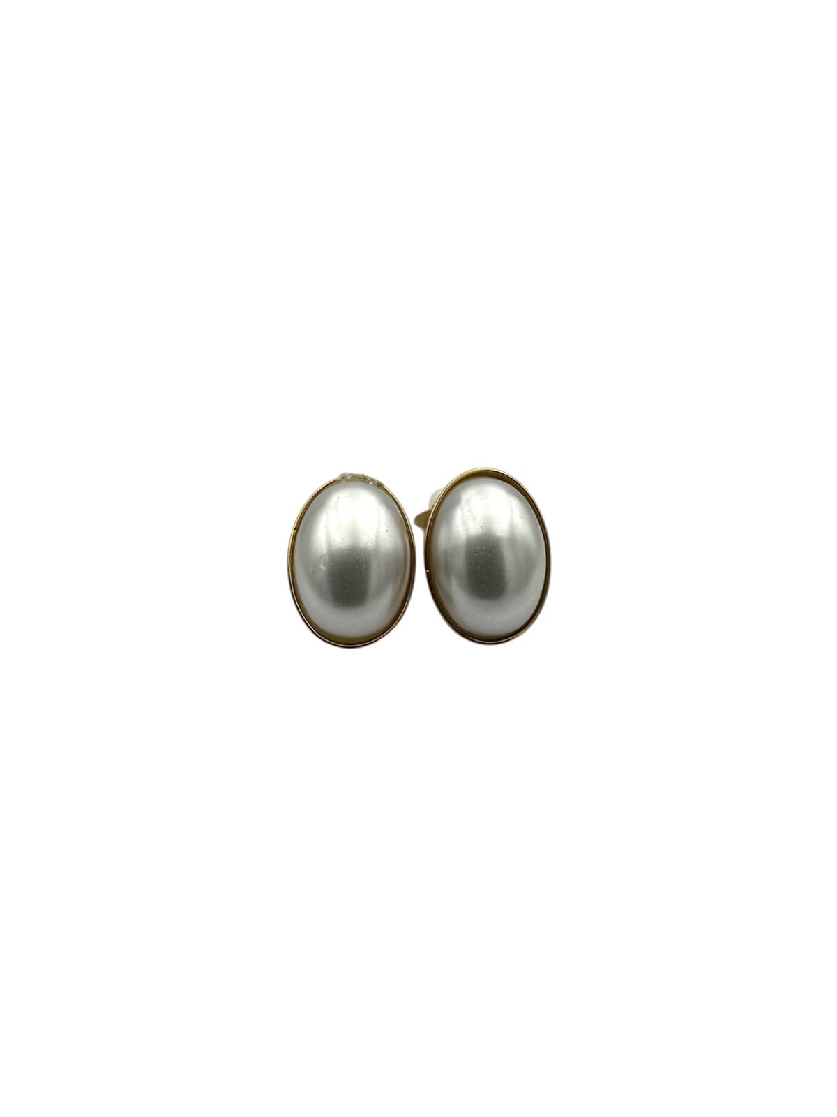 Orecchini a clip vintage gold tondo - 1