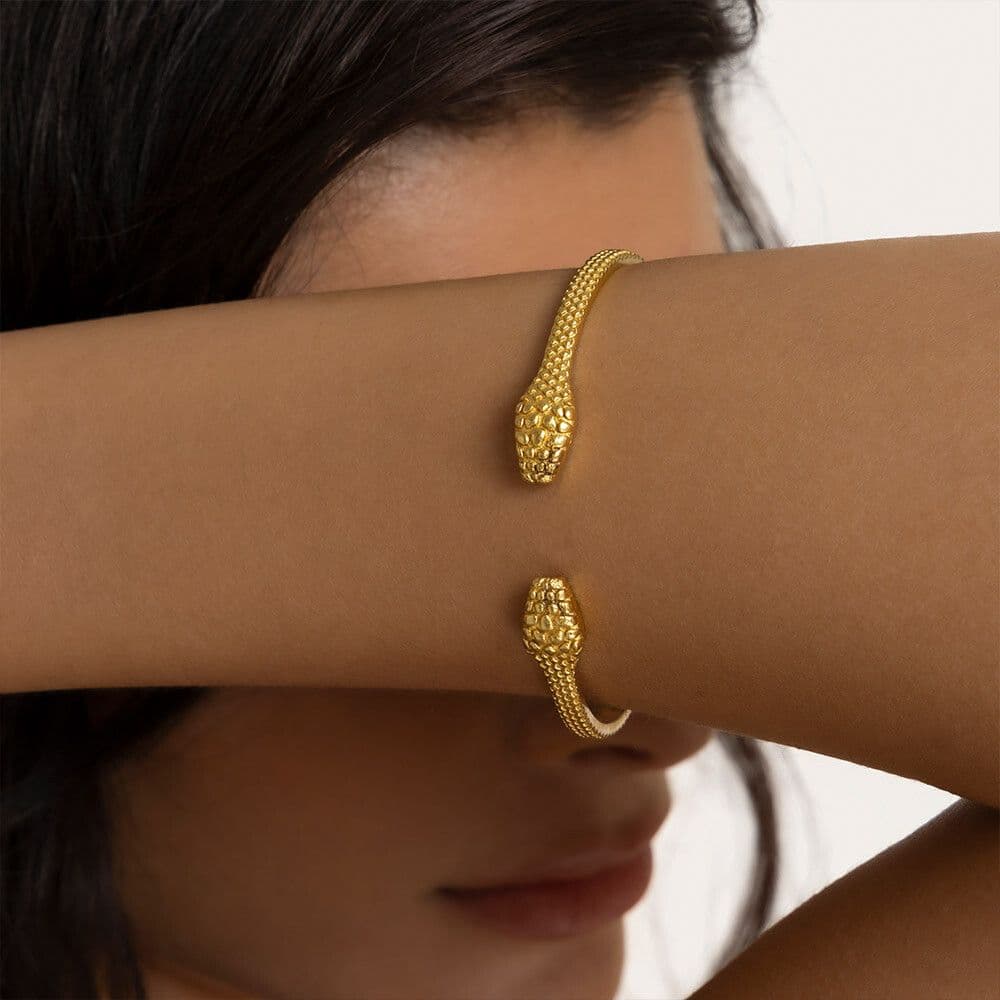 Bangle aperto serpente 3D - 2