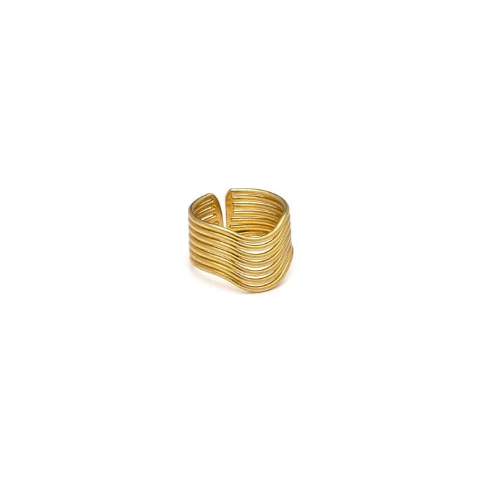Anello fascia linee ondulate - 1
