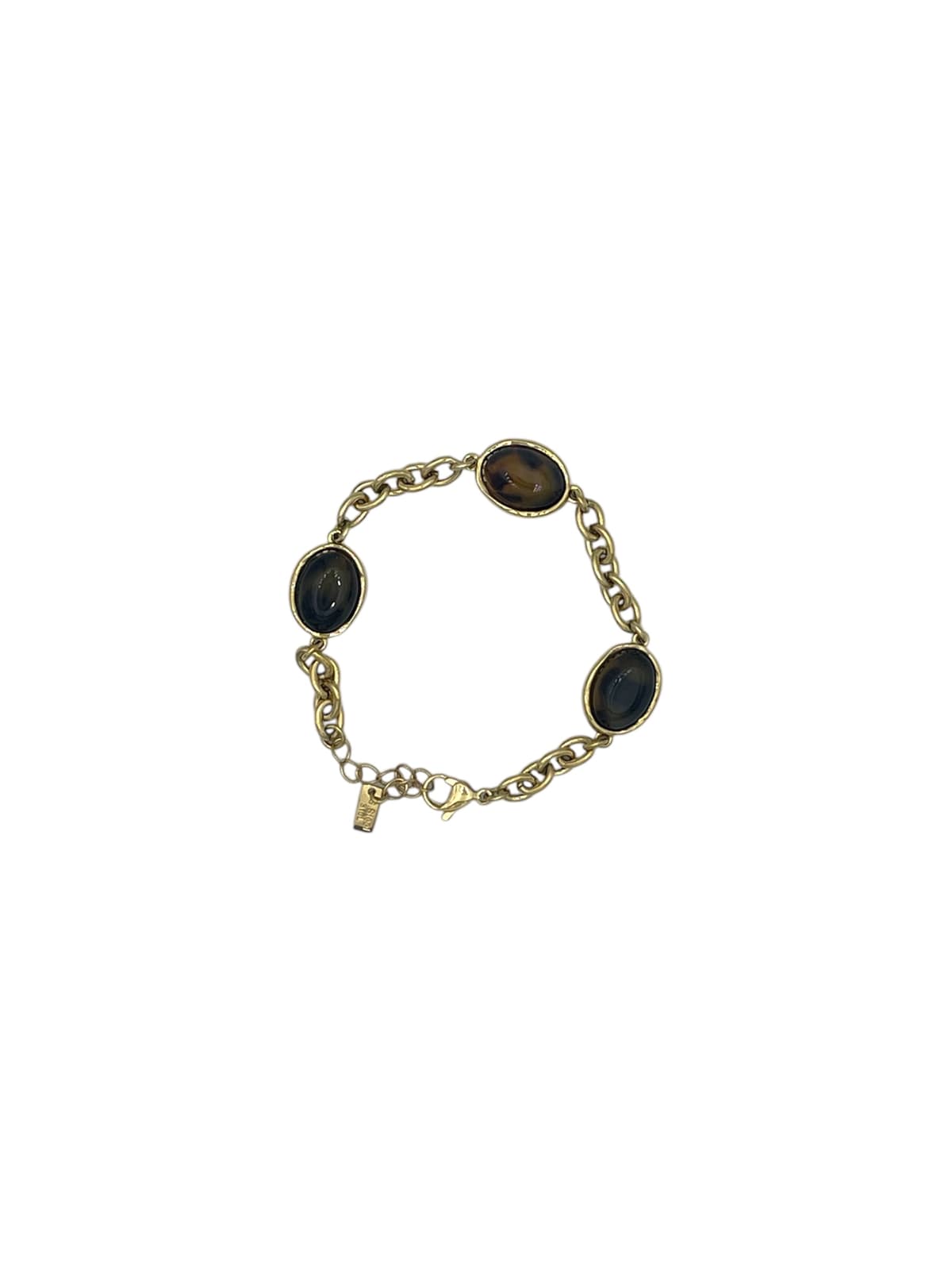 Bracciale vintage perla marrone - 1