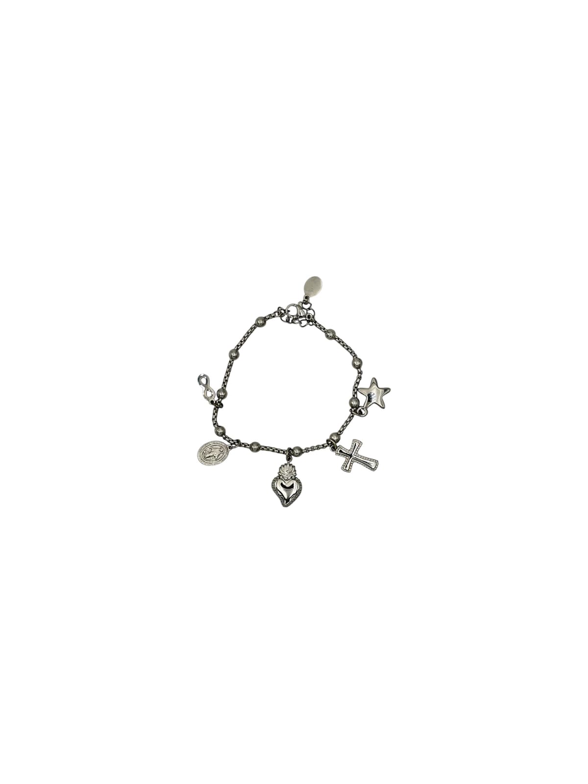 Bracciale charm cuore sacro - 1