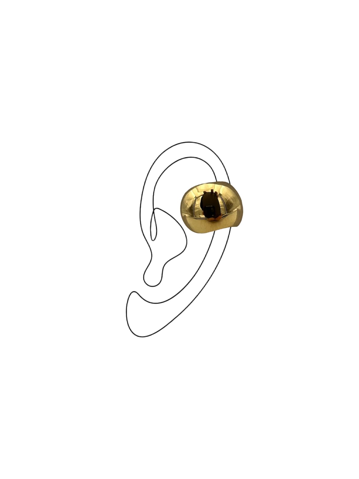 Orecchino earcuff gold - 1