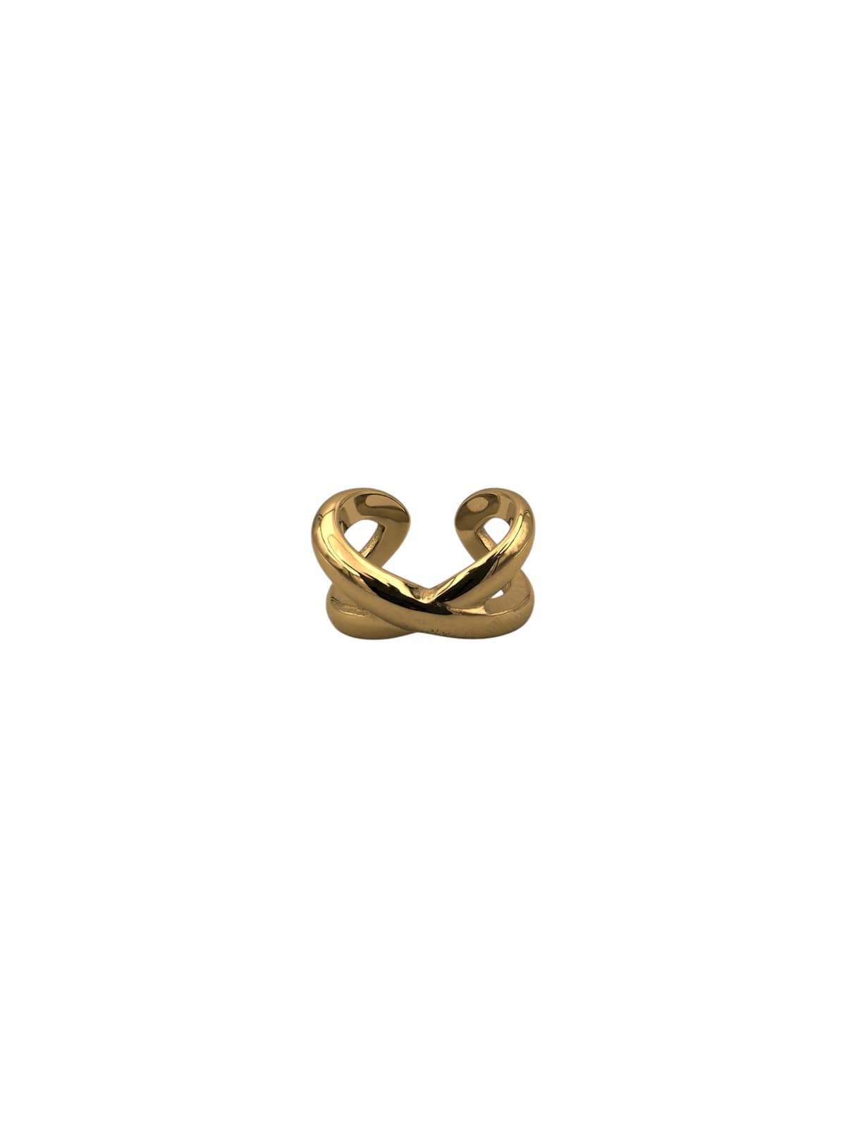 Anello nastro incrociato gold - 1