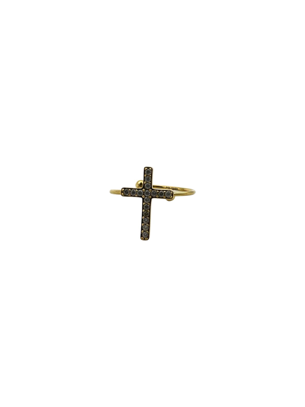 Anello croce gold - 1