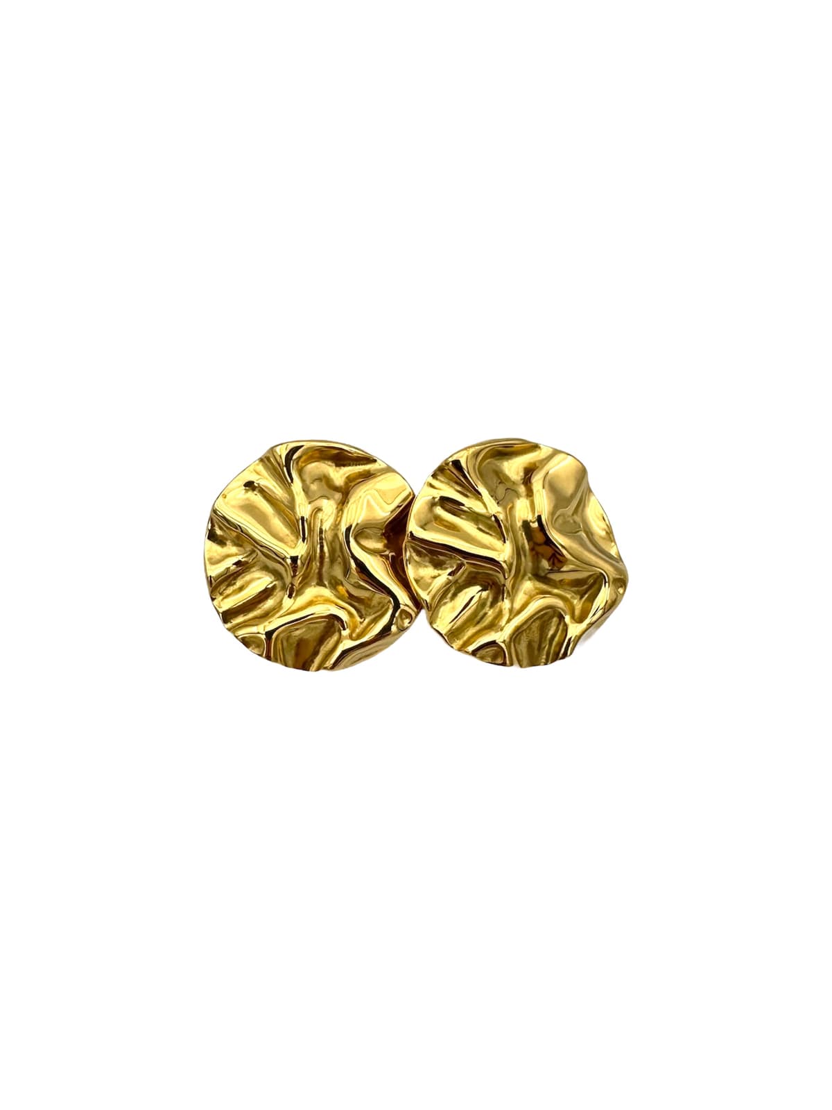 Orecchini sfera ondulata gold - 1