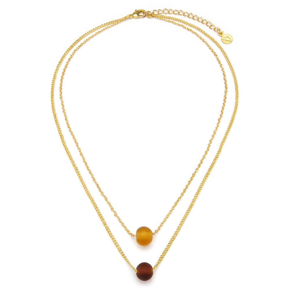Collana 2 catene perle - 1