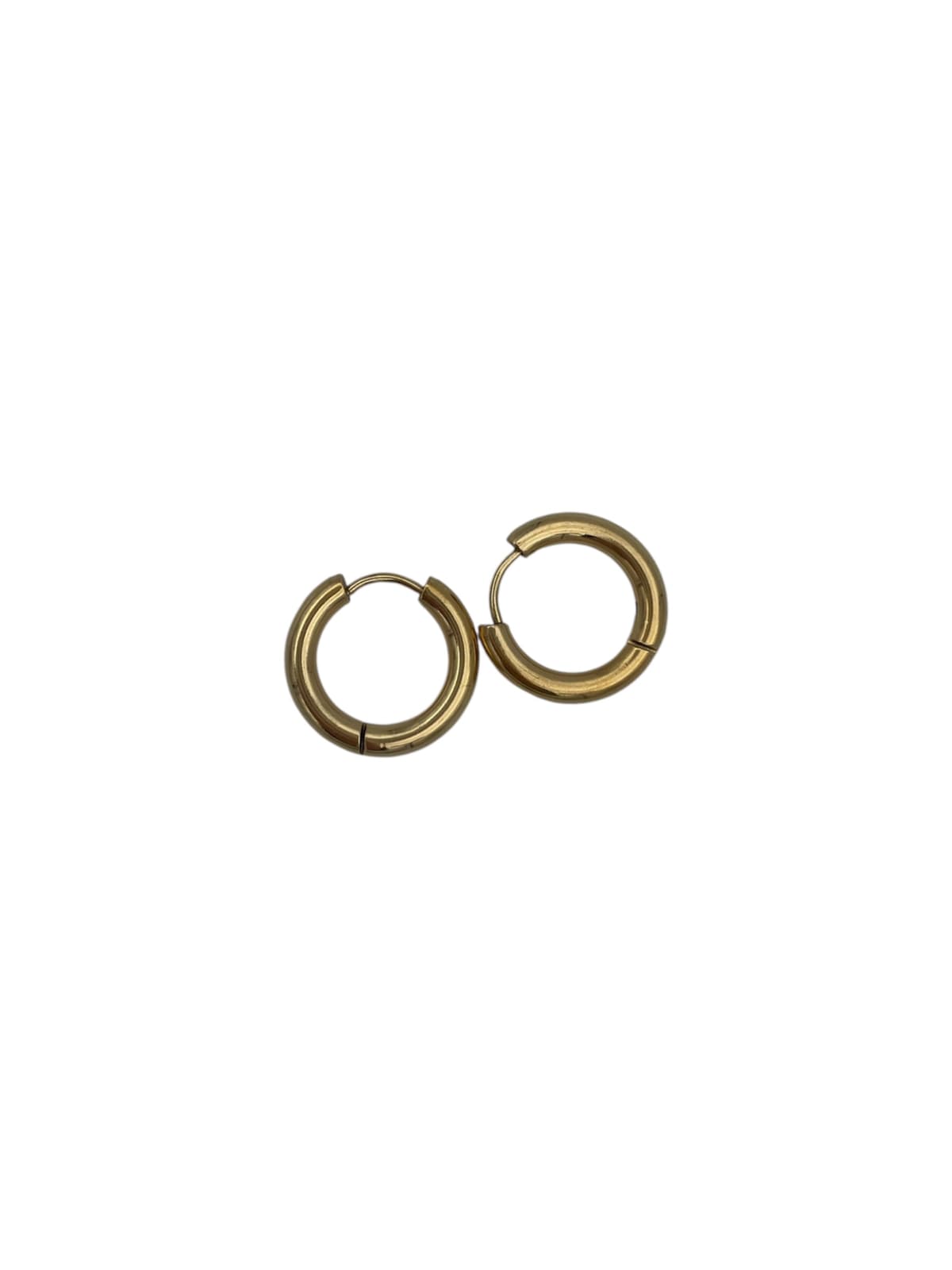Orecchini cerchietti medi gold - 1