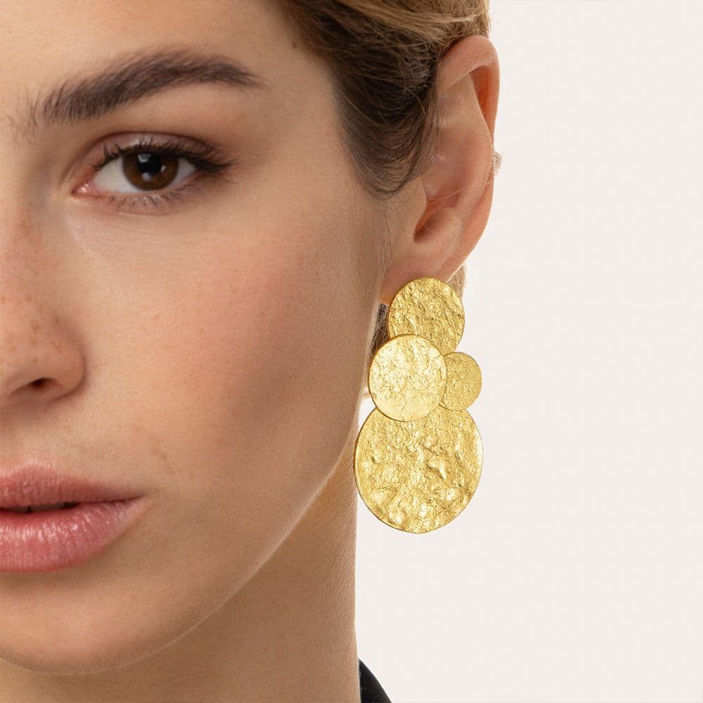 Orecchini mix placche - 2
