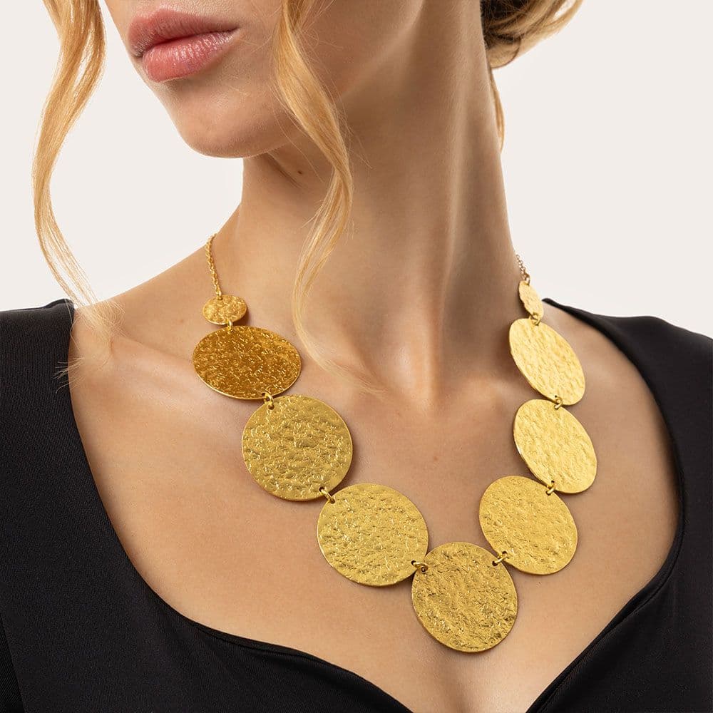 Collana maxi placche raw - 2