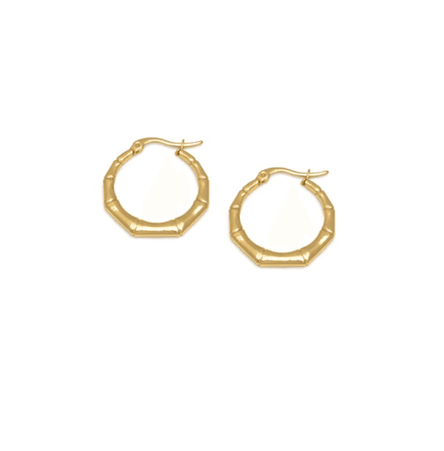 Orecchini hoops bamboo - 1