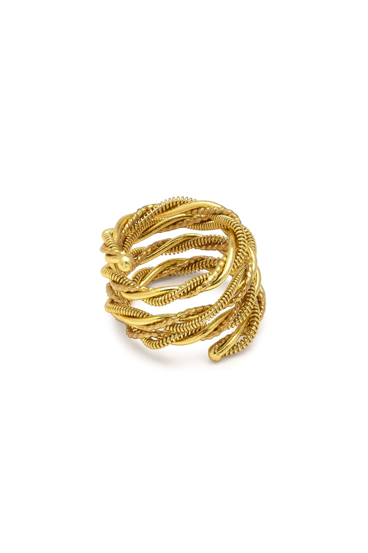 Anello fascia multilinee intrecciate - 1