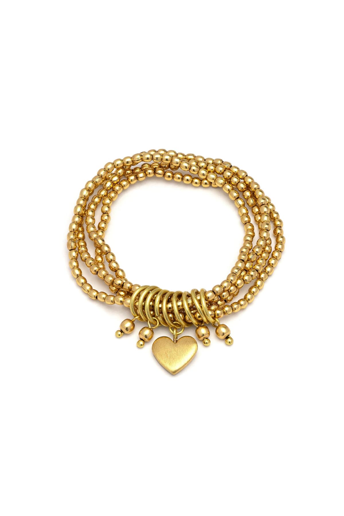 Bracciale elastico multifilo cuore - 1