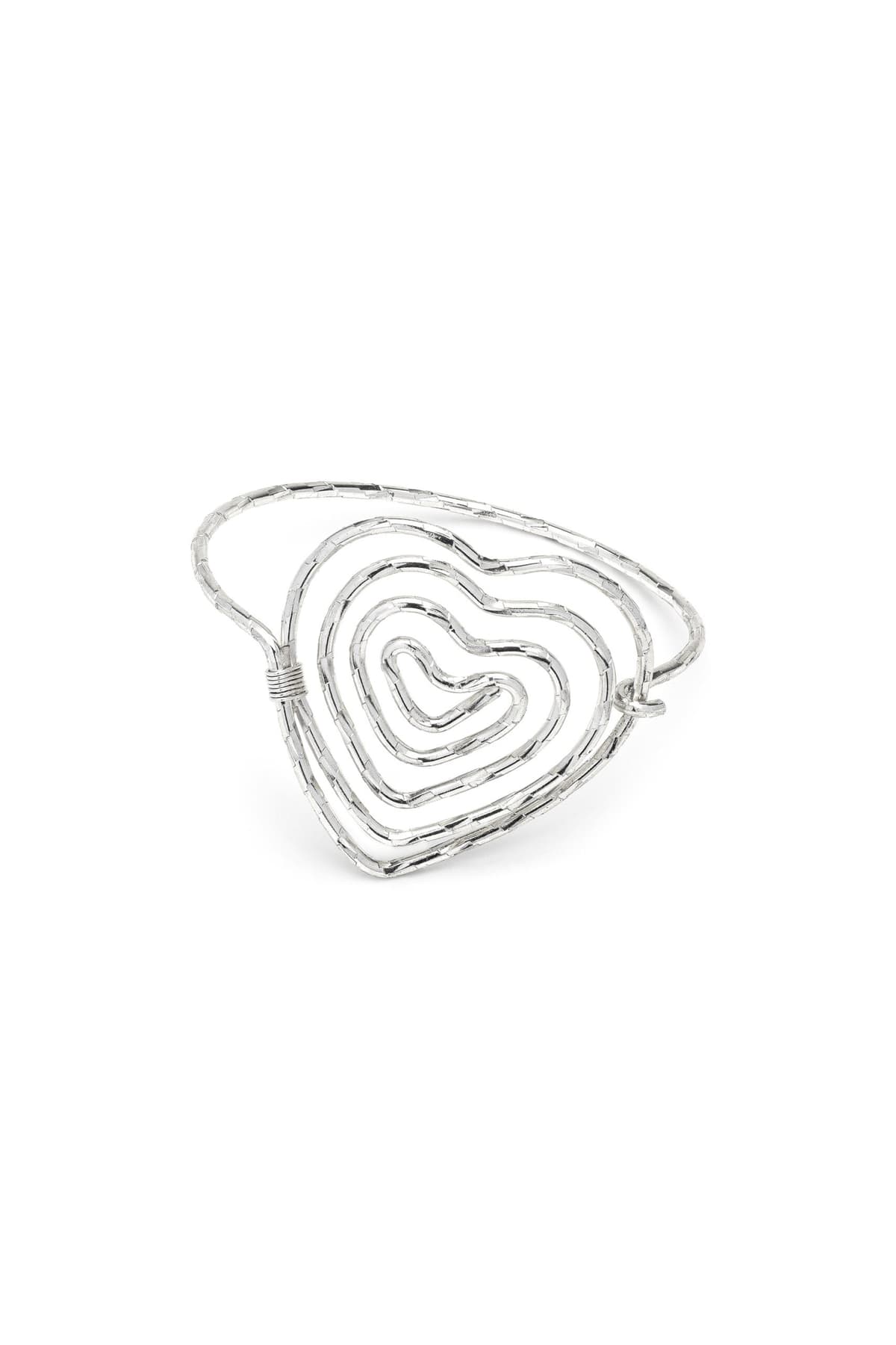 Bracciale apribile cuore spirale - 1