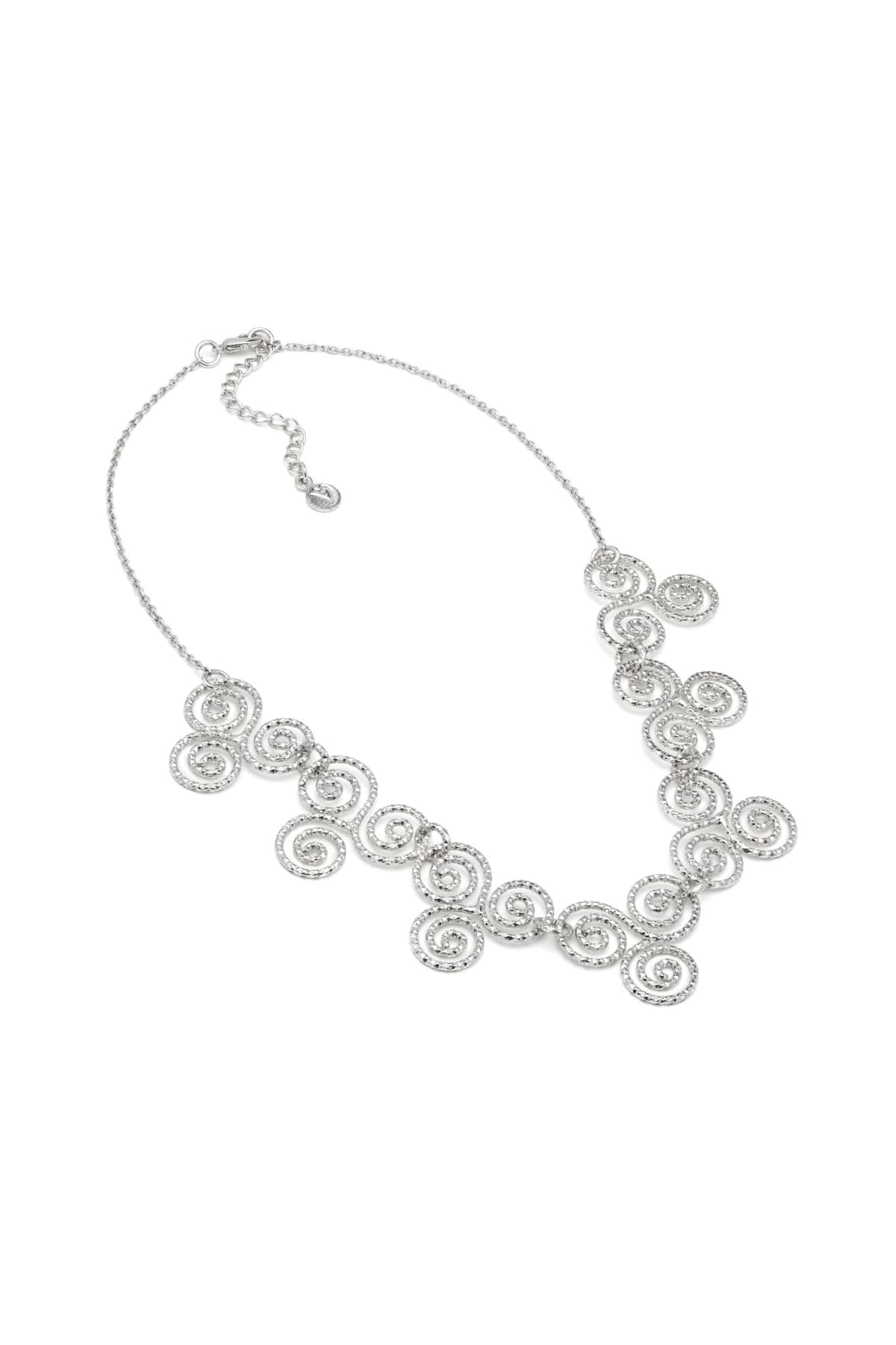 Collana tris spirali silver - 1