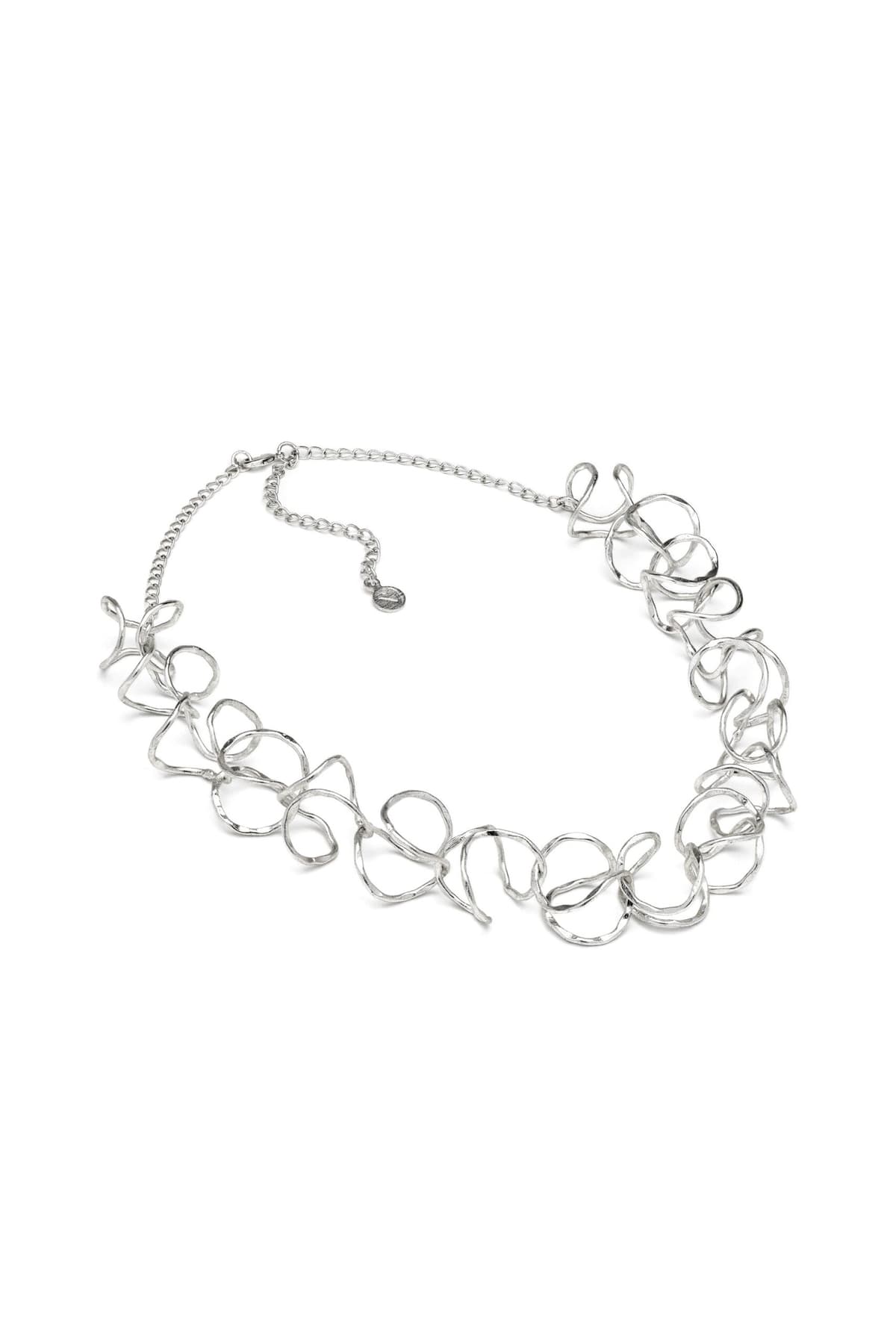 Collana curve silver - 1