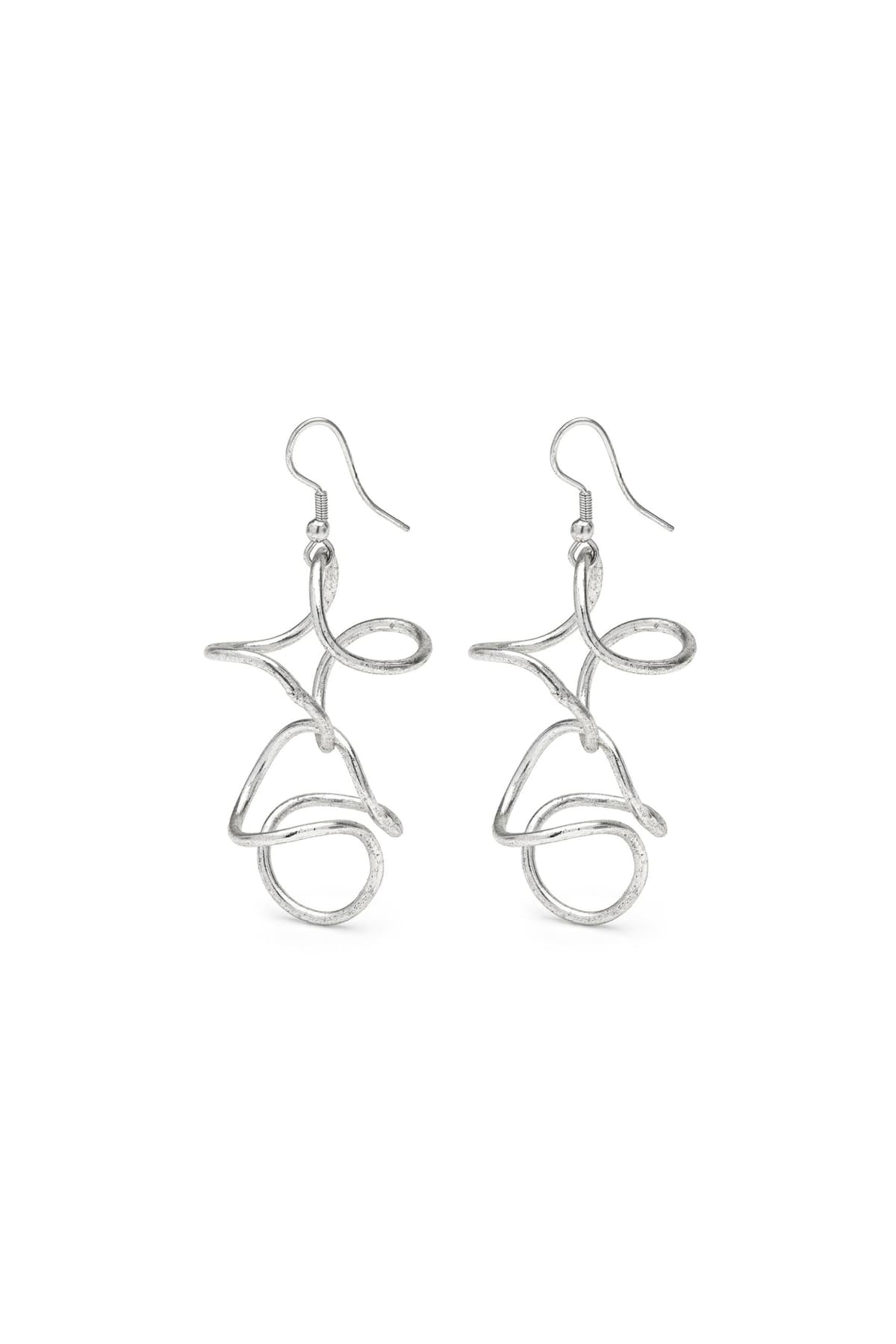 Orecchini curve silver - 1