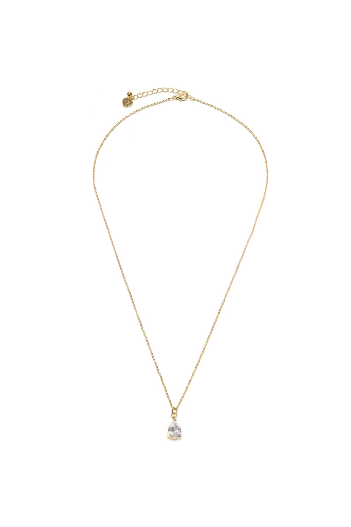 Collana corta solitario goccia - 1