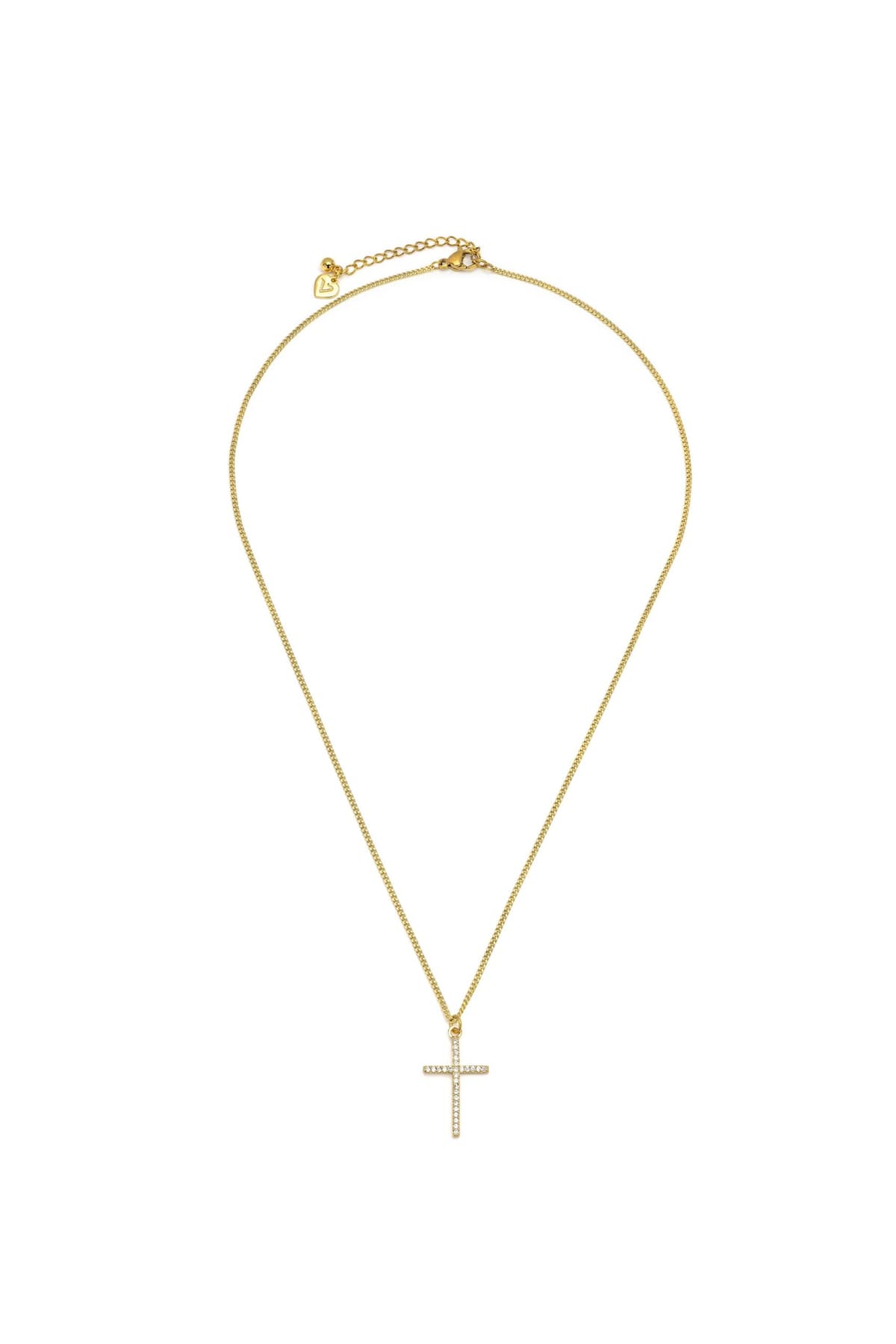 Collana croce pavé - 1