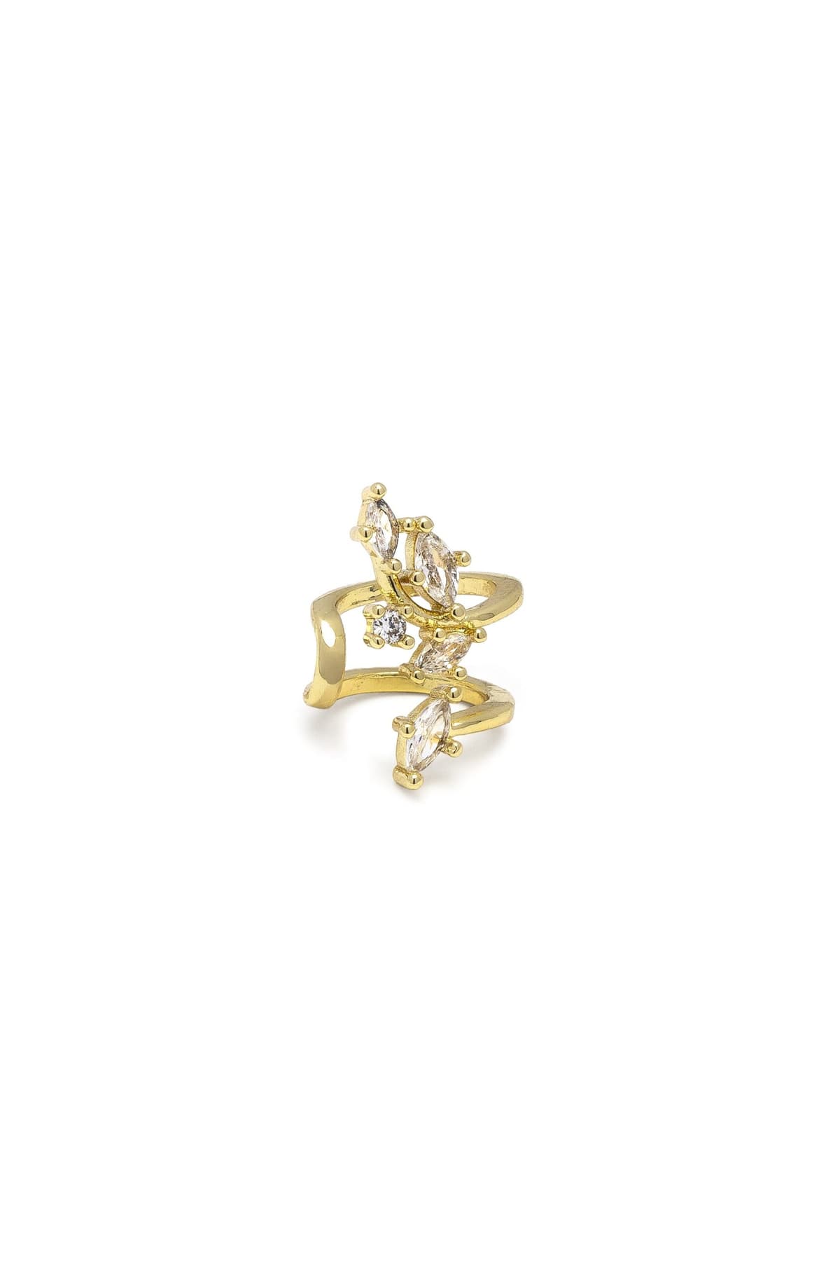 Floral sparkling ear cuff - 1