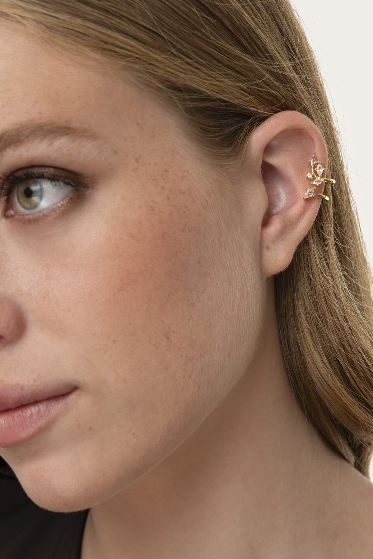 Floral sparkling ear cuff - 2