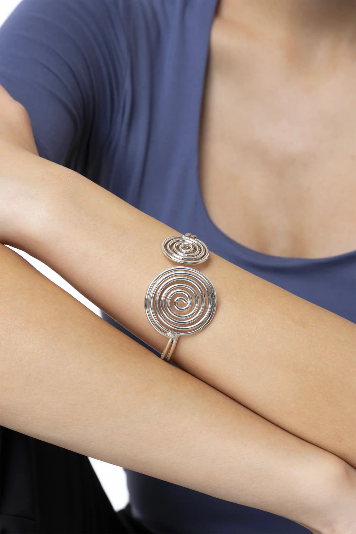 Bracciale 2 spirali silver - 2