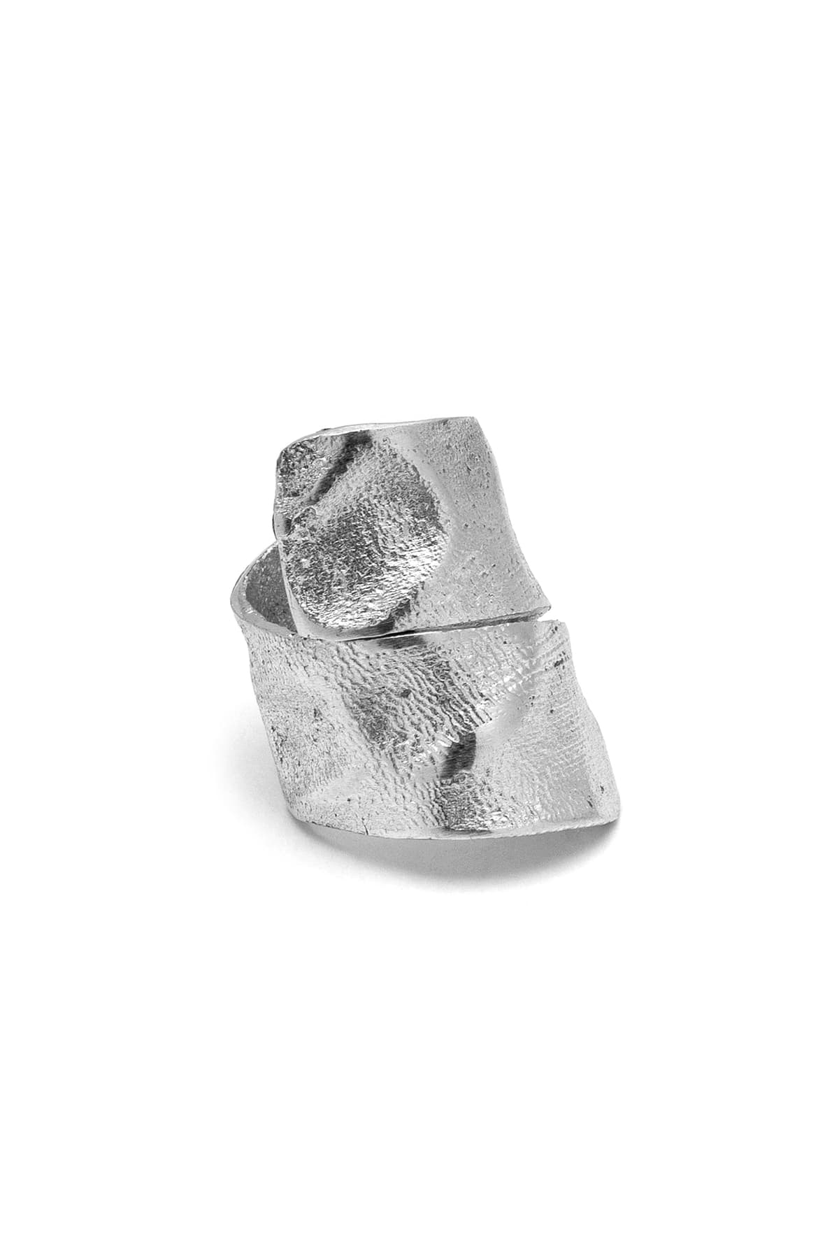 Anello fascia martellata - 1