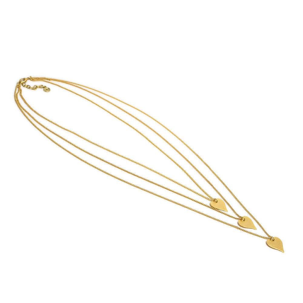 Collana 3 catenine cuori - 1