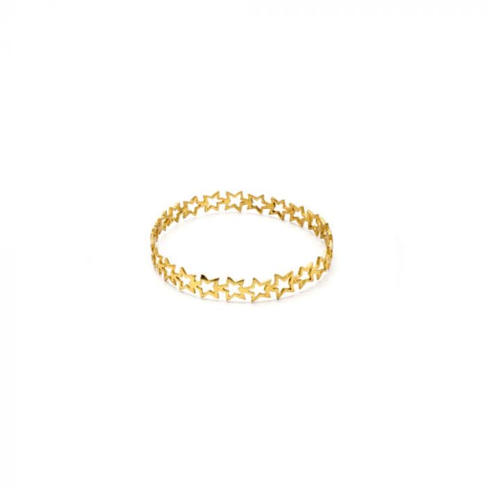 Bracciale rigido stelle forate