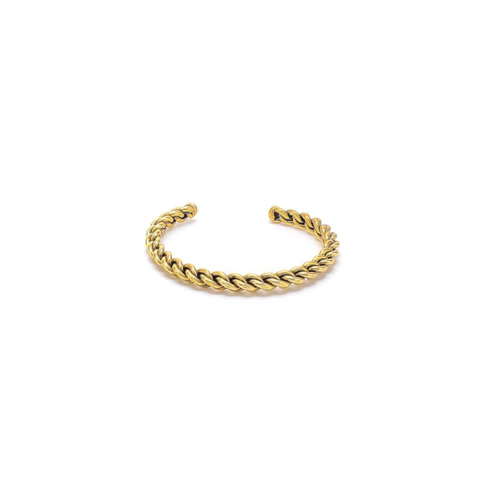 Bracciale rigido aperto treccia - 1