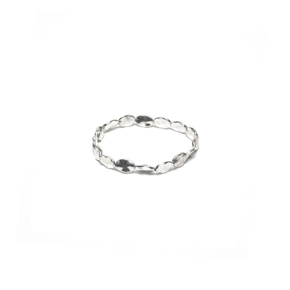 Bracciale elastico ovali fini battuti - 1
