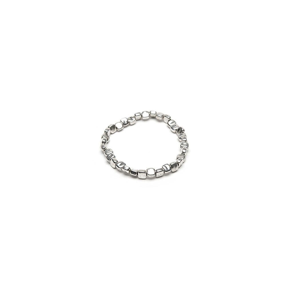 Bracciale quadrato battuto - 1