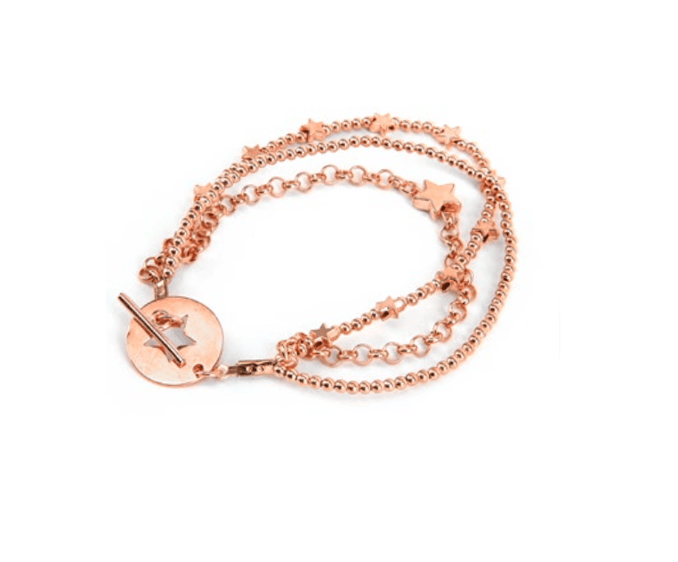 Bracciale 3 fili con stelle - 1