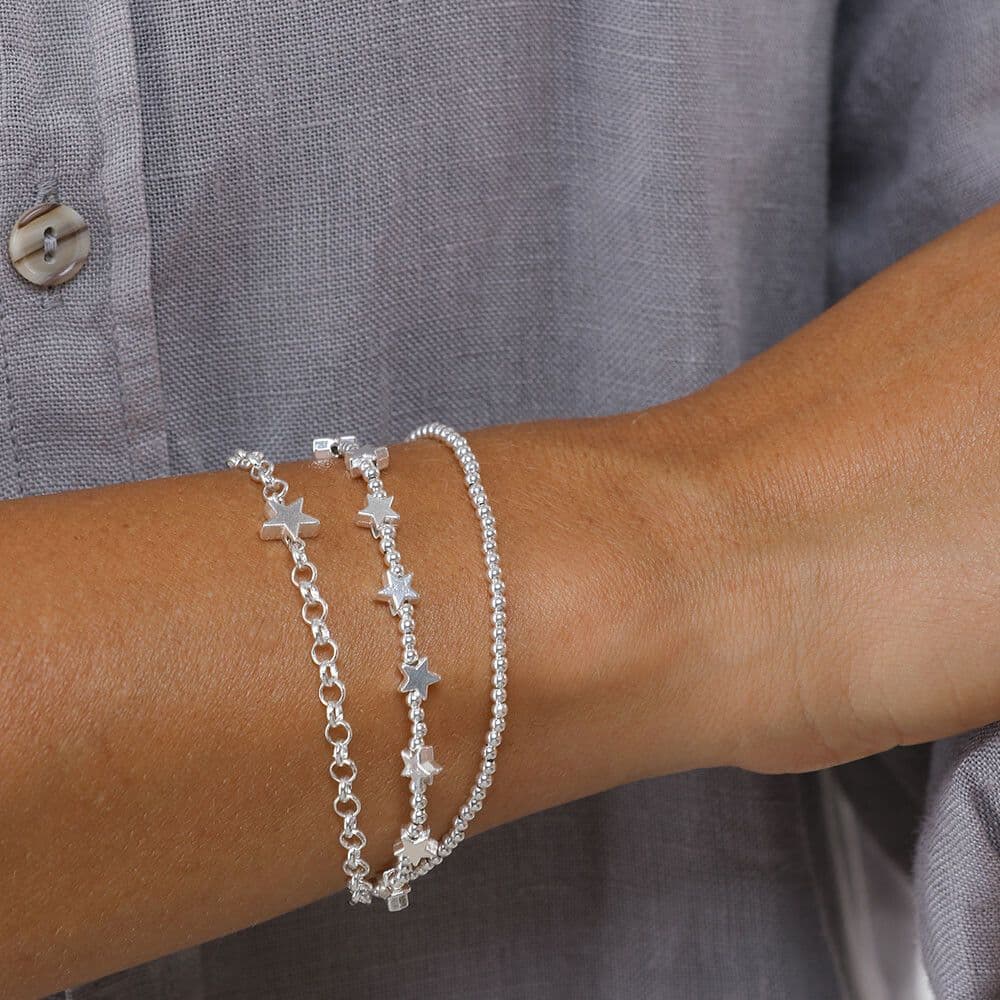 Bracciale 3 mix fili stelle - 2
