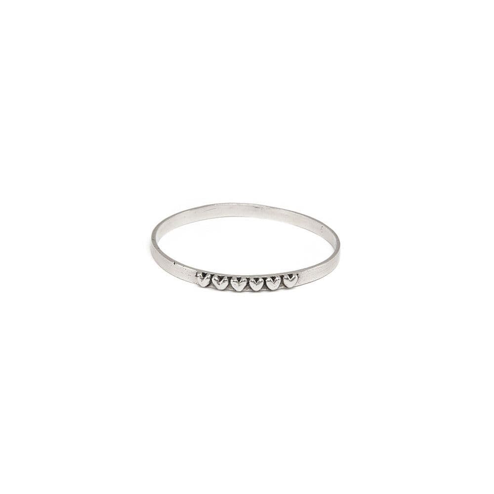 Bracciale bangle 6 cuori - 1