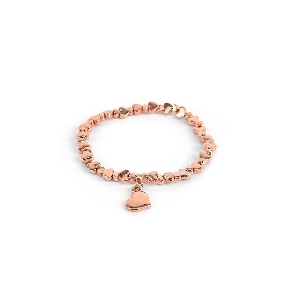 Bracciale elastico con pendente cuore - 1