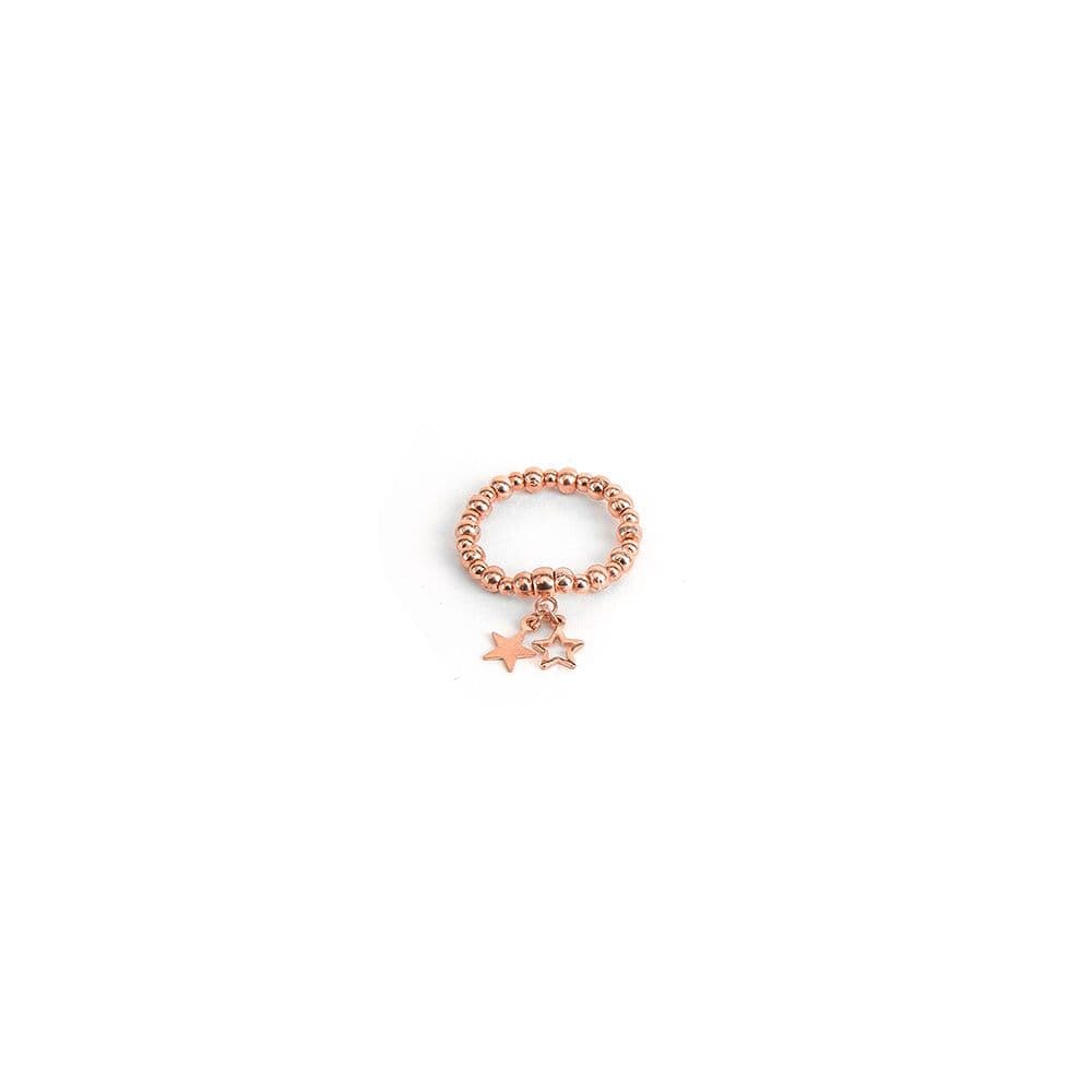 Anello elastico con pendenti 2 stelle - 1