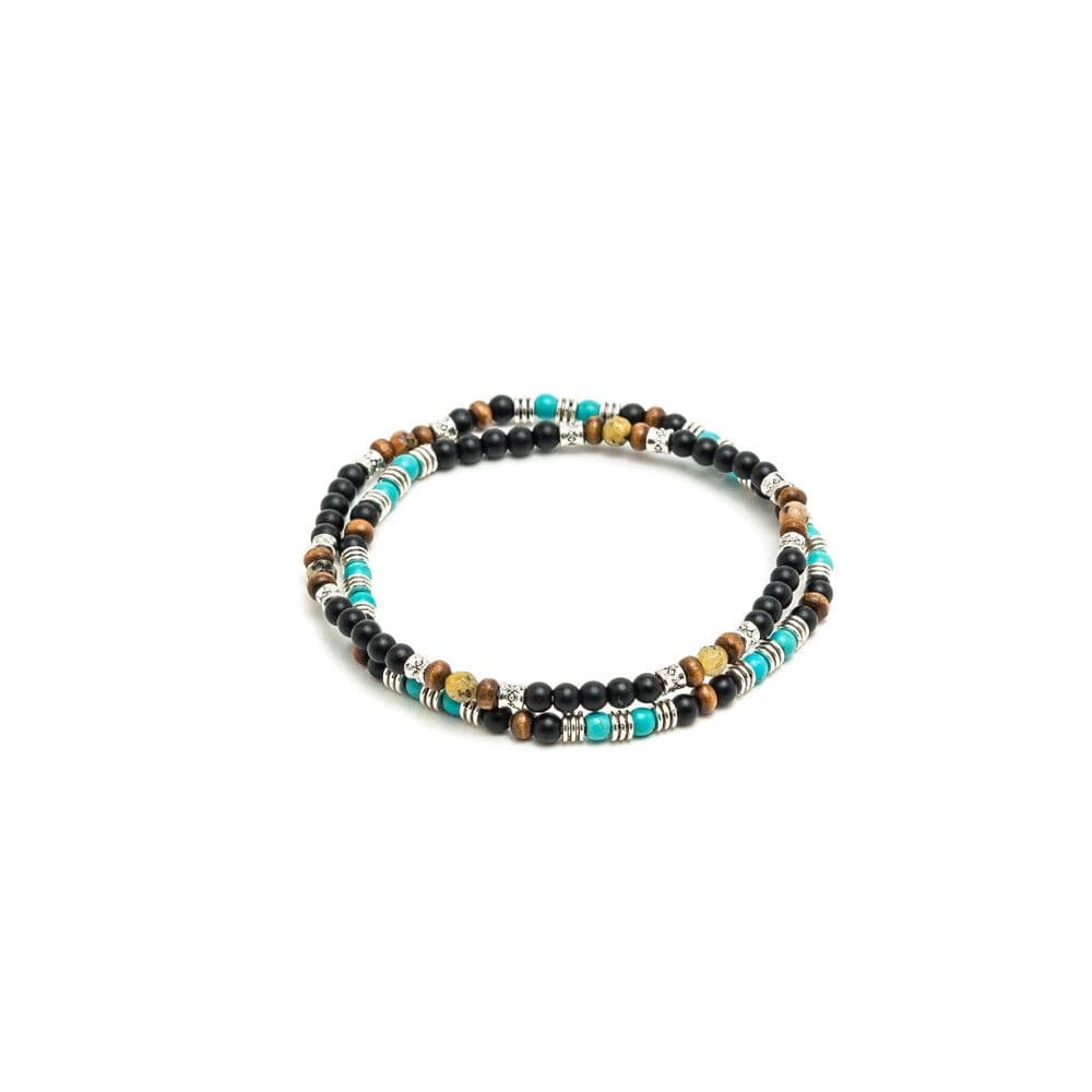 Bracciale due giri mini sfere - 1