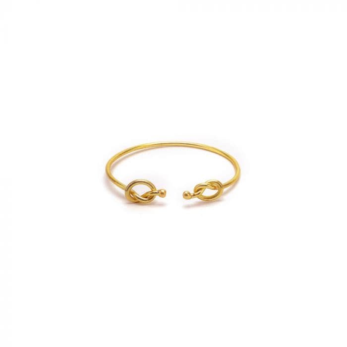 Bracciale bangle aperto 2 nodi - 1